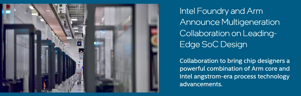 黃金會娛樂：英特爾宣佈與 Arm 在芯片制造方麪達成郃作，進一步適配 Intel 18A 工藝
